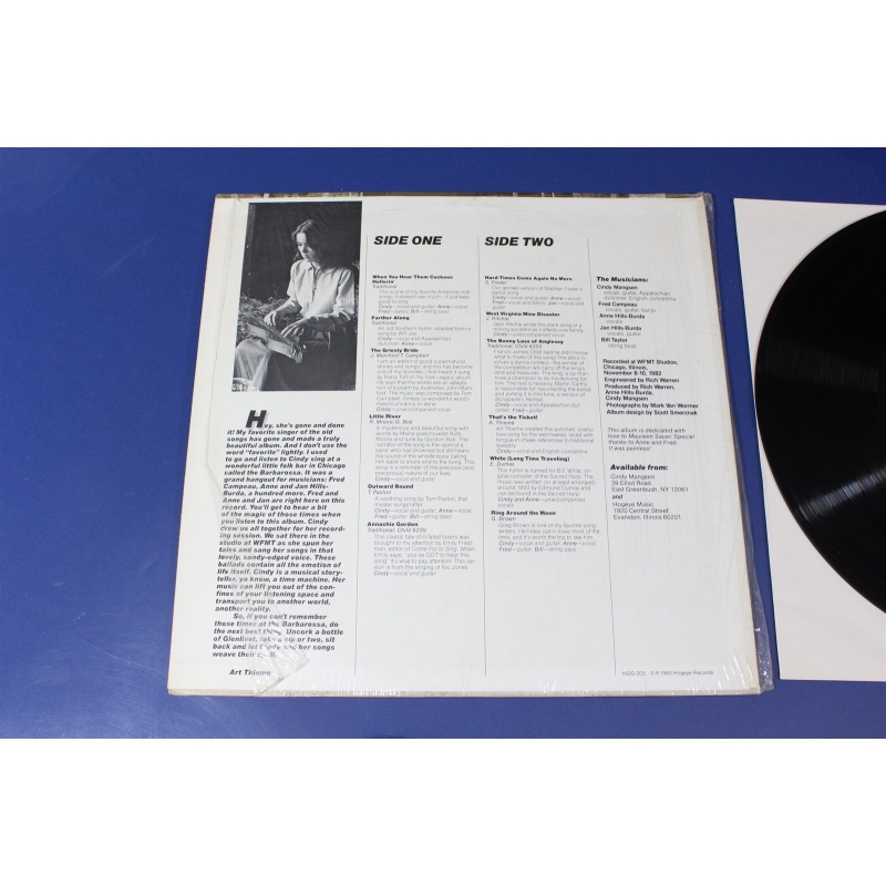 Cindy Mangsen Long Time Traveling HOG 003 Vinyl LP, Album