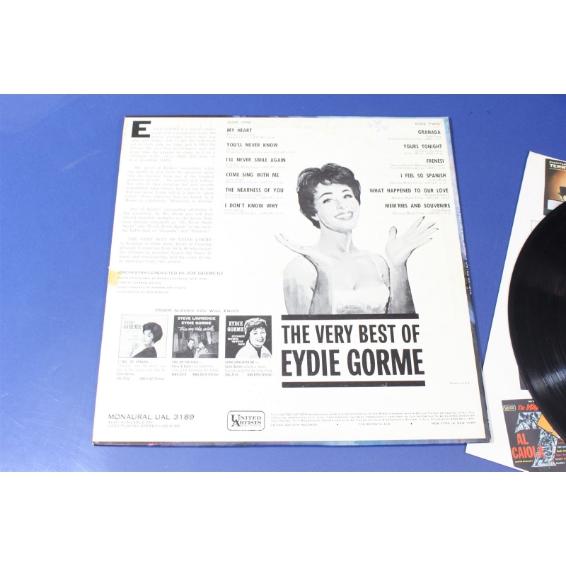 Eydie GormÃ©, Joe Guercio & His Orchestra The Very Best Of Eydie Gorme UAL 3189