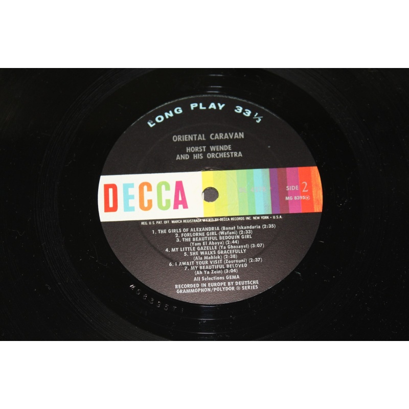 Horst Wende Oriental Caravan - Exotic Melodies Of The Middle East DL 4278 Vinyl