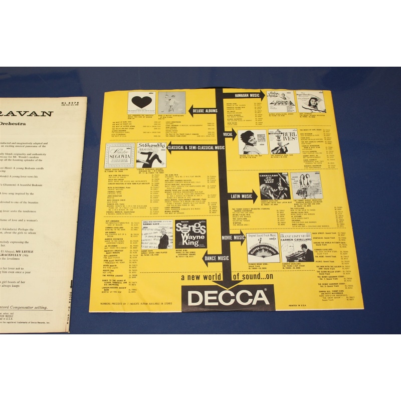 Horst Wende Oriental Caravan - Exotic Melodies Of The Middle East DL 4278 Vinyl