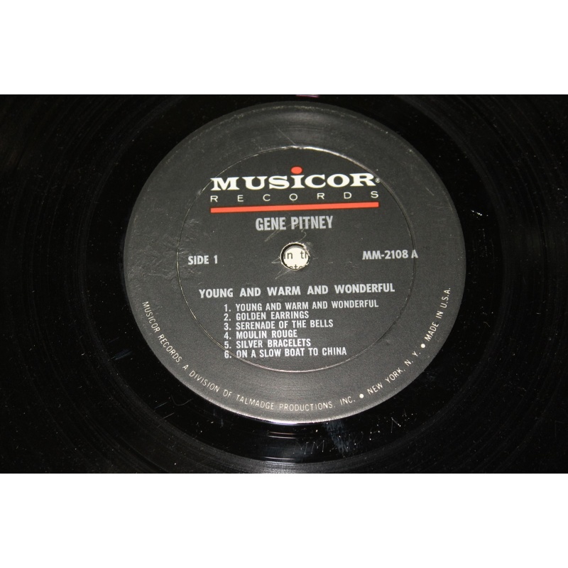 Gene Pitney Young And Warm And Wonderful MM2108 Vinyl LP, Mono