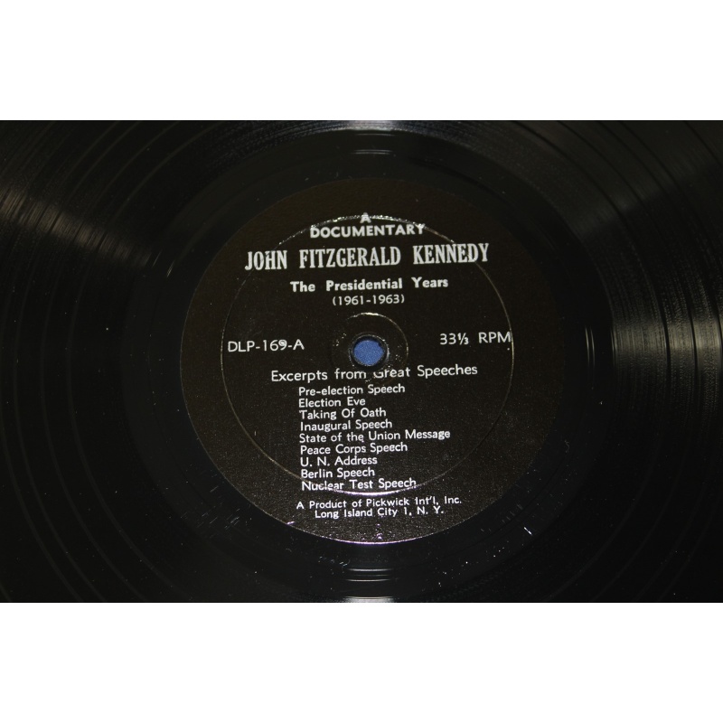 John F. Kennedy The Presidential Years 1960-1963 - Original Speeches DLP-169 Vin - 50-073