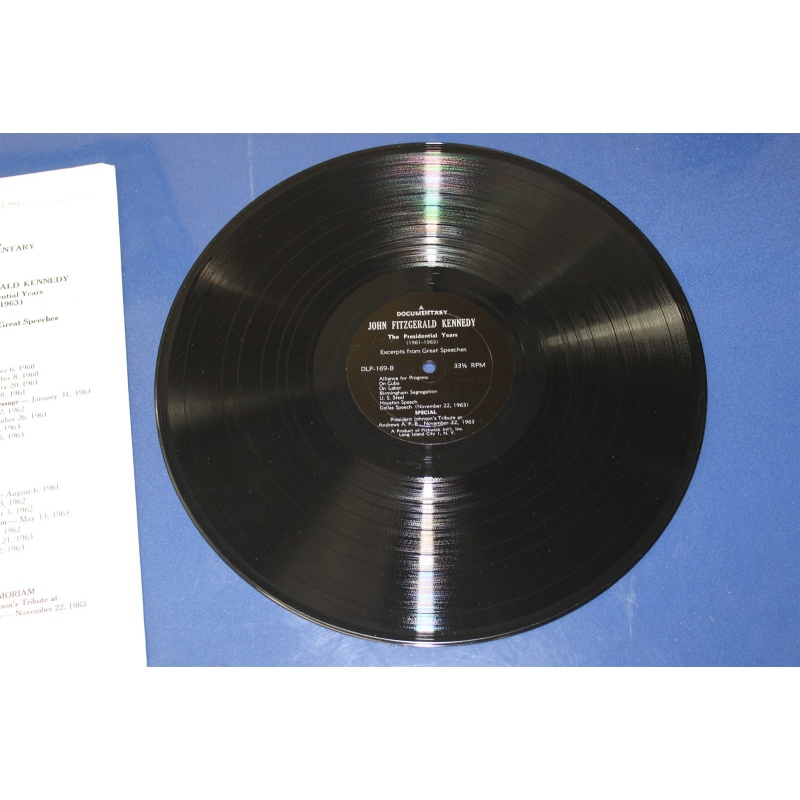 John F. Kennedy The Presidential Years 1960-1963 - Original Speeches DLP-169 Vin - 50-073