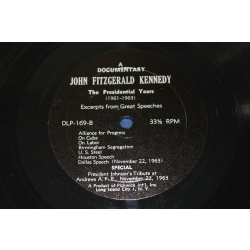 John F. Kennedy The Presidential Years 1960-1963 - Original Speeches DLP-169 Vin - 50-073