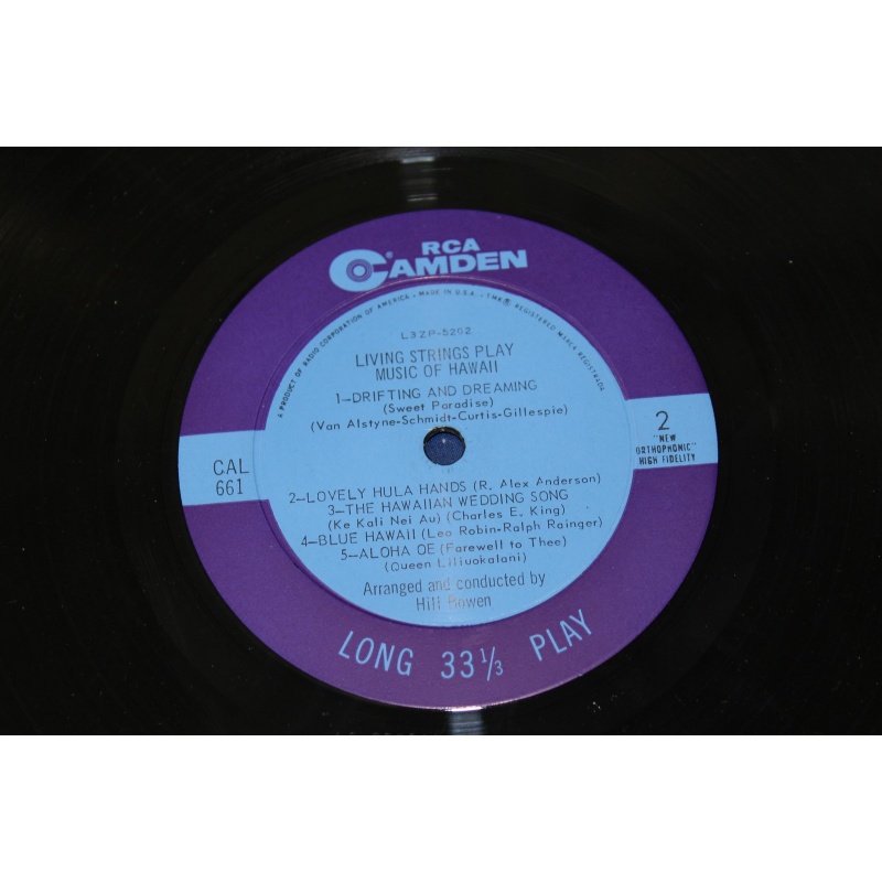 Living Strings Play Music Of Hawaii CAL-661 Vinyl LP, Mono - 50-078