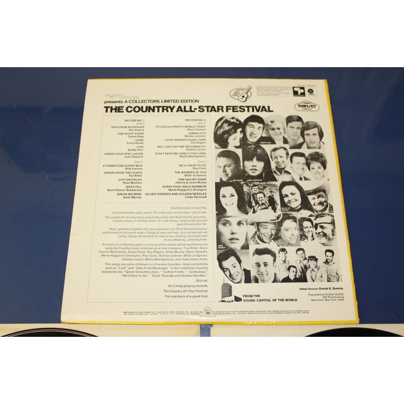 Various The Country All-Star Festival SLB-6721 Vinyl 2xLP, Comp