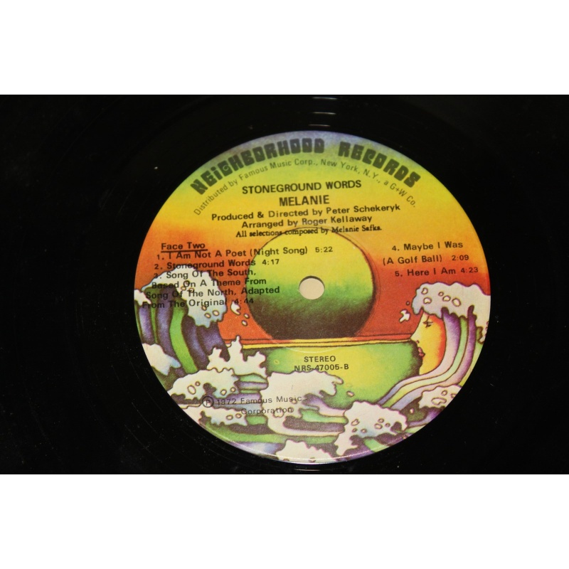 Melanie (2) Stoneground Words NRS 47005 Vinyl LP, Album, Gat