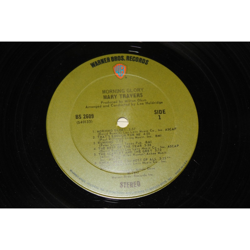 Mary Travers Morning Glory BS 2609 Vinyl LP - 51-016