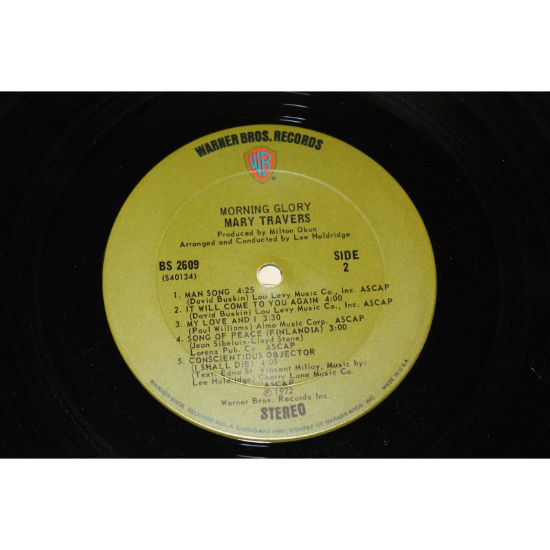 Mary Travers Morning Glory BS 2609 Vinyl LP - 51-016