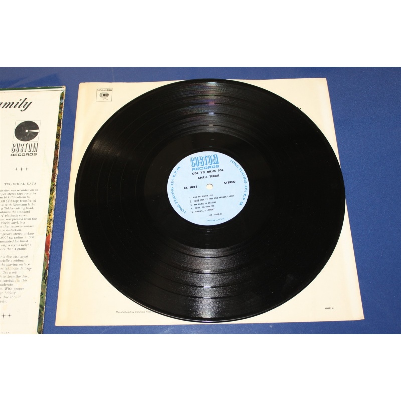 Chris Terrie Ode To Billie Joe CS 1085 Vinyl LP