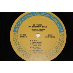 Various 10 Years Of Country Gold P2S 5644 Vinyl 2xLP, Comp