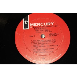 The Platters (Encore Of) Golden Hits Of The Groups SR 60893, MG 20893 Vinyl LP,