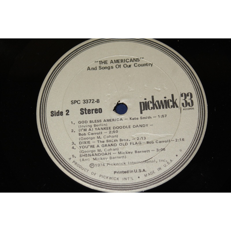 Various The Americans Oscar Brand Narrates Todays Song Of Patriotism SPC-3372 V