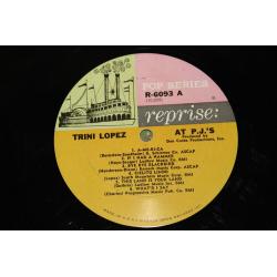 Trini Lopez Trini Lopez At PJ''s R-6093 Vinyl LP, Album, Mono