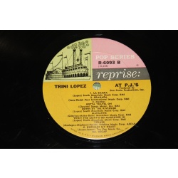 Trini Lopez Trini Lopez At PJs R-6093 Vinyl LP, Album, Mono