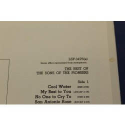 The Sons Of The Pioneers The Best Of The Sons Of The Pioneers LSP-3476(e) Vinyl