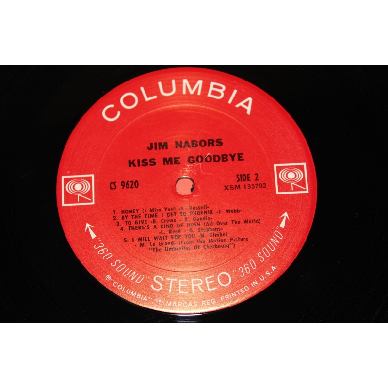 Jim Nabors Kiss Me Goodbye CS 9620 Vinyl LP