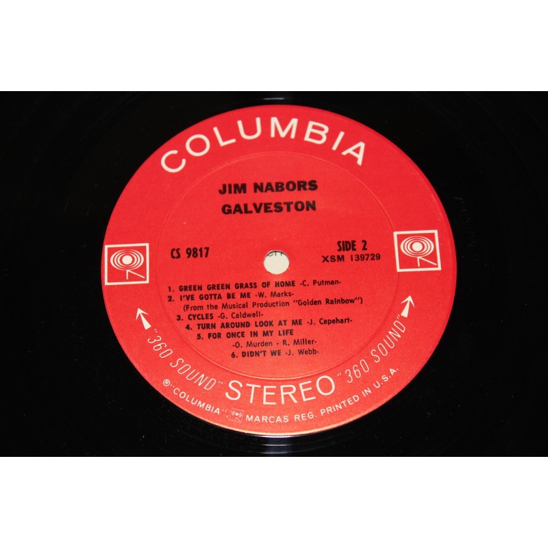 Jim Nabors Galveston CS 9817 Vinyl LP, Album
