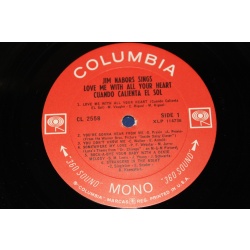 Jim Nabors Jim Nabors Sings Love Me With All Your Heart CL 2558 Vinyl LP, Album,