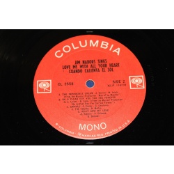 Jim Nabors Jim Nabors Sings Love Me With All Your Heart CL 2558 Vinyl LP, Album,