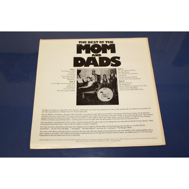 The Mom And Dads The Best Of The Mom And Dads 2103-711 Vinyl 2xLP, Comp