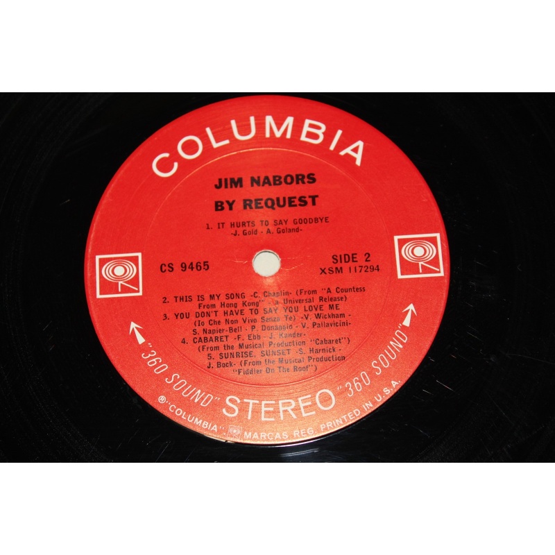 Jim Nabors By Request CS 9465 Vinyl LP, Album