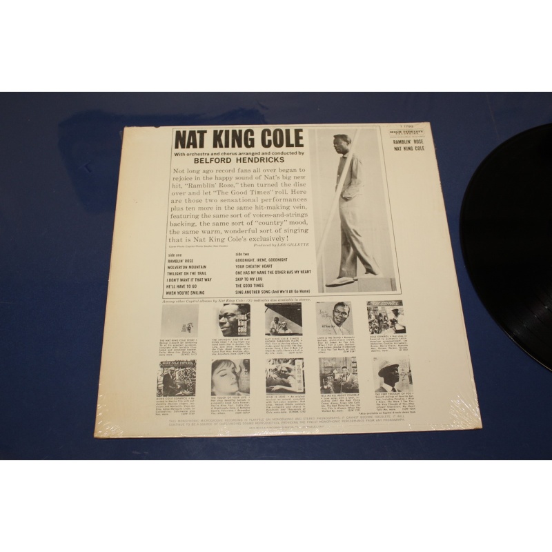 Nat King Cole Ramblin Rose T 1793, T-1793 Vinyl LP, Album, Mono
