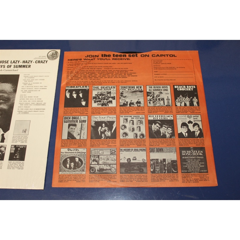 Nat King Cole Those Lazy-Hazy-Crazy Days Of Summer ST 1932 Vinyl LP, Album