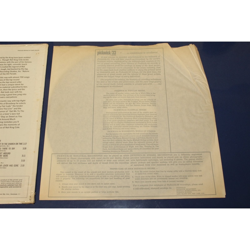 Nat King Cole Stay As Sweet As You Are SPC-3105, PTP-2002-2 Vinyl LP, Album, Com