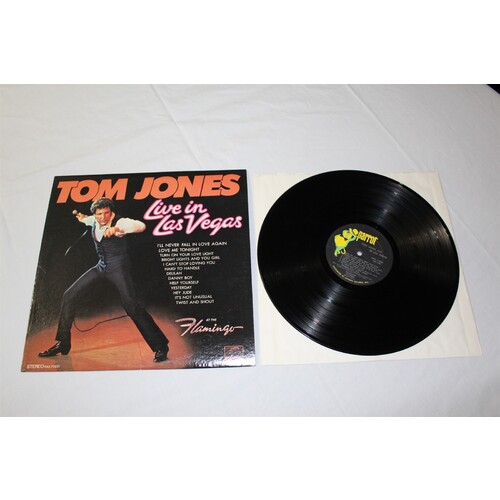 Tom Jones Live In Las Vegas PAS 71031 Vinyl LP, Album