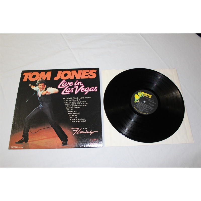 Tom Jones Live In Las Vegas PAS 71031 Vinyl LP, Album