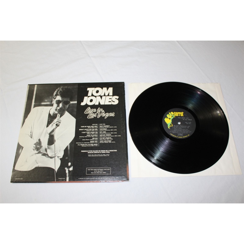 Tom Jones Live In Las Vegas PAS 71031 Vinyl LP, Album