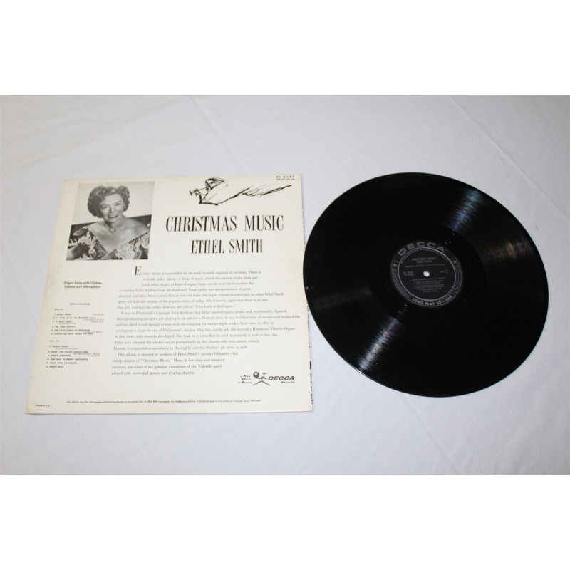 Ethel Smith Christmas Music DL 8187 Vinyl LP
