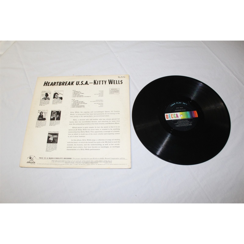 Kitty Wells Heartbreak U.S.A. DL 4141 Vinyl LP