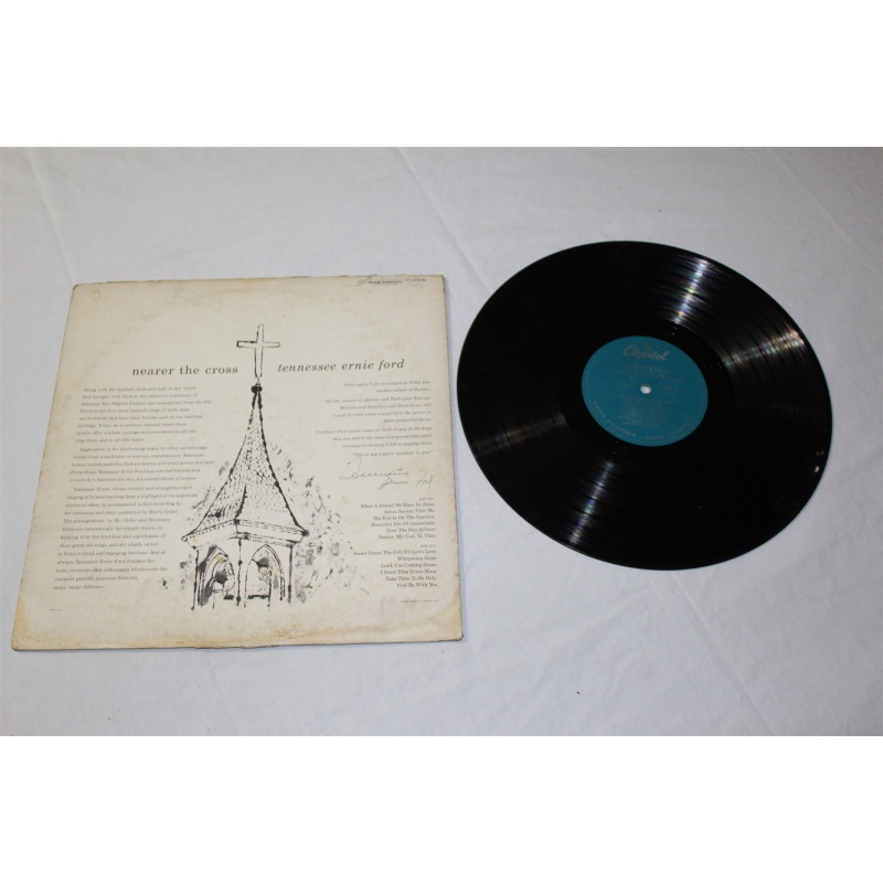 Tennessee Ernie Ford Nearer The Cross T 1005, T1005, T-1005 Vinyl LP, Mono