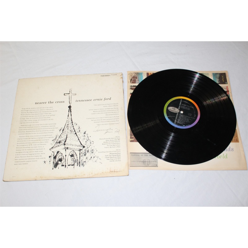 Tennessee Ernie Ford Nearer The Cross T 1005, T1005, T-1005 Vinyl LP, Mono
