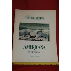 1983 EARLY AMERICANA AUCTION CATALOG ELDRED CO.