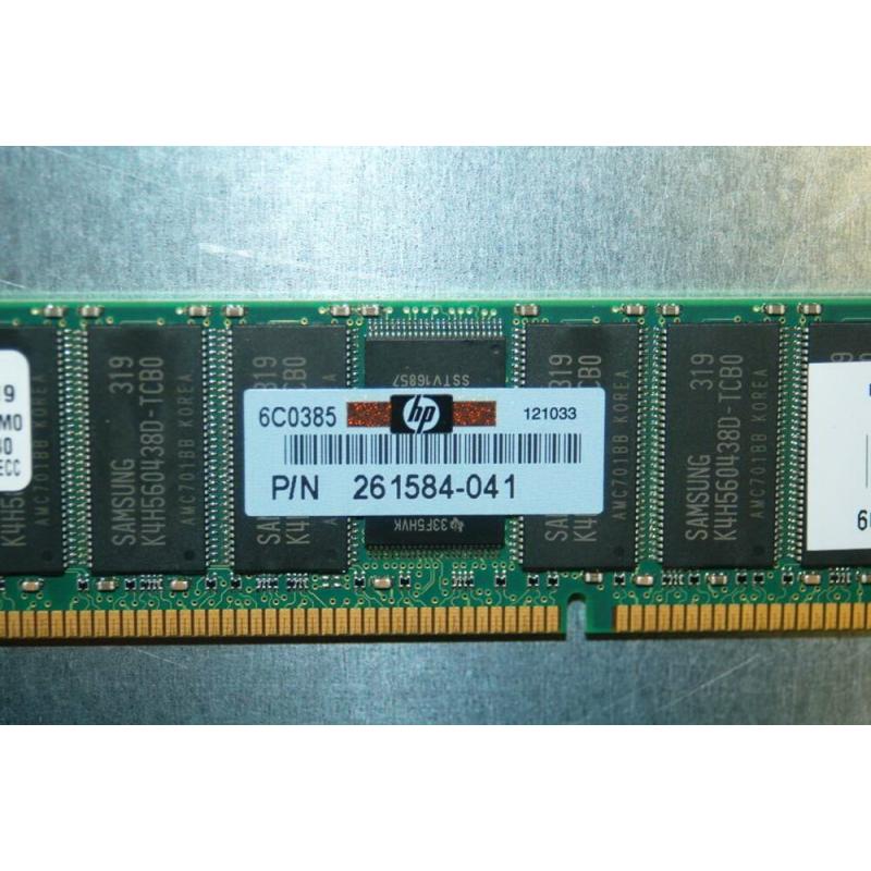 512MB PC2100 DDR ECC Server RAM Memory HP 261584-041