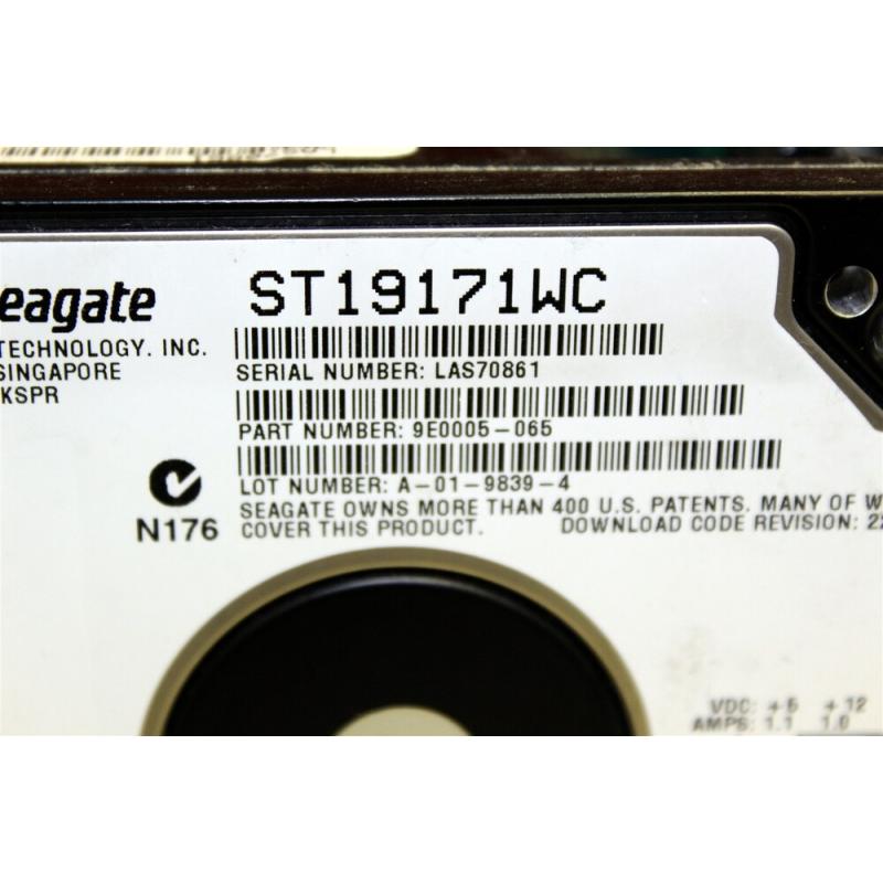 Seagate Barracuda HDD ST19171WC 9E0005-001 9.1GB SCSI 80-Pin 3.5" Hard Drive