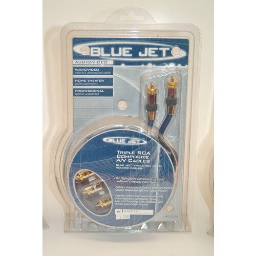 Vanco HTDKE6 - 6 Triple RCA Composite A/V Cable 24K Gold RCA Males