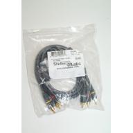 STELLAR LABS 6 Ft Composite Video with Stereo Audio Cable - SLV SERIES 24-9422