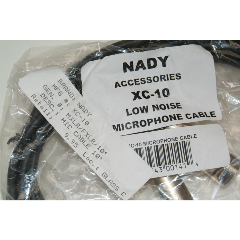 NADY XC-10 10 XLR Microphone Cable