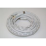 Steren 205-430WH 25 FT RG6 Coaxial Cable White with Gold F-Connector