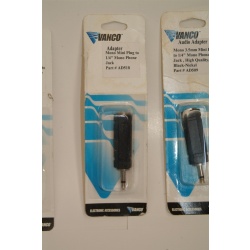 LOT OF 4 AD-518 VANCO AD518 3.5mm MONO MALE to 1/4" STEREO FEMALE