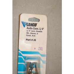 LOT OF 3 VANCO 1/4" AUDIO CONNECTOR JACK - J5