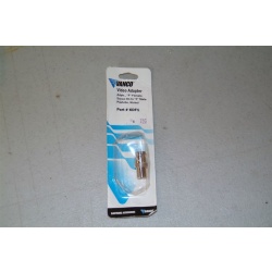 VANCO VIDEO "F" FEMALE SCREW ON TO "F" MALE PUSH ON - NICKEL KDF1