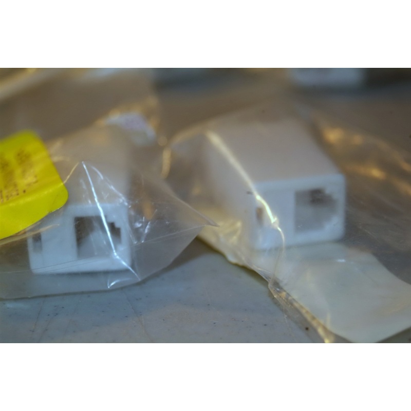 LOT OF 6 INLINE PHONE JACK COUPLERS