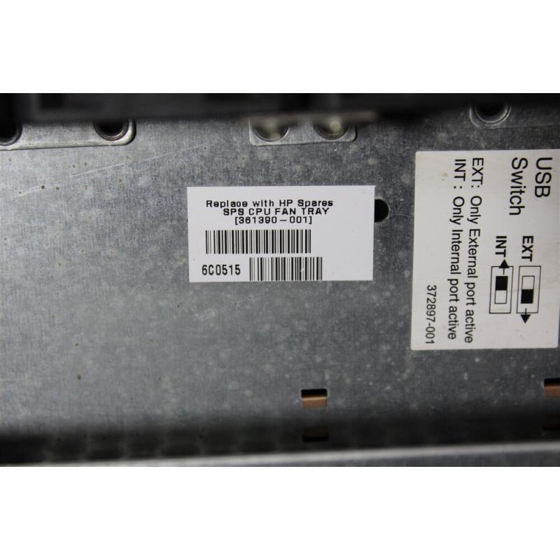 HP 361390-001 Proliant DL360 G4/G4P CPU Front Panel Fan Assembly Module Tray
