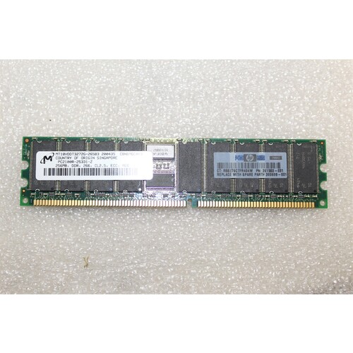 HP 261583-031 | 256MB, 266MHz, PC2100, DIMM MEMORY MODULE 1.2 IN