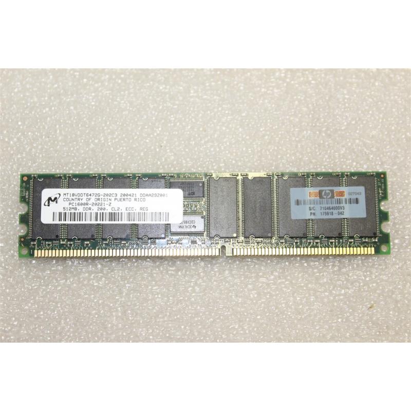 HP 175918-042 512MB Memory PC1600R-20221-Z